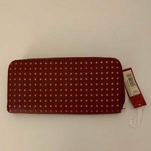 Brand new burgundy and gold Merona wallet